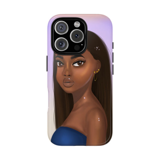 Glow Within” Illustrated Phone Case – Curved Lines Art