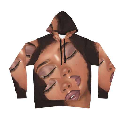 Curls & Calm Cozy custom Art Hoodie, Dreamy & Bold Women's Pullover, Soft Era Lounge Wear, Original Art Sweatshirt, Effortlessly Beautiful Athletic