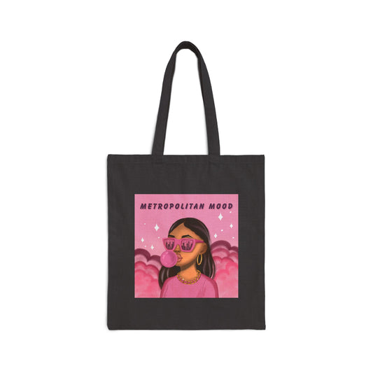 Metropolitan Mood Canvas Tote Bag - Urban Vibes, Bold Art,  Eco-Friendly
